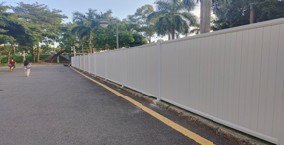 “旭東鋼構(gòu)”工程圍擋，PVC圍擋批發(fā)案例